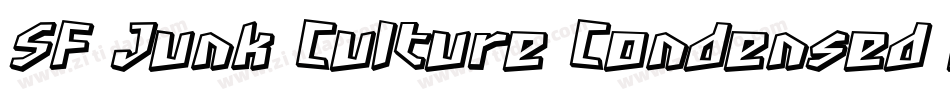 SF Junk Culture Condensed Oblique字体转换